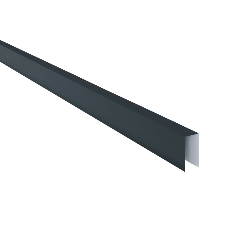 Coama pentru gard Rufster Premium 0,5 mm grosime 9005 MS negru mat structurat