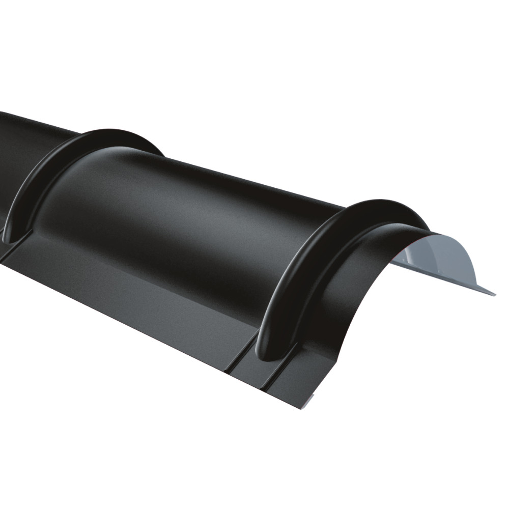Coame pentru tigla Rufster Premium 0,5 mm grosime 9005 MS negru mat structurat
