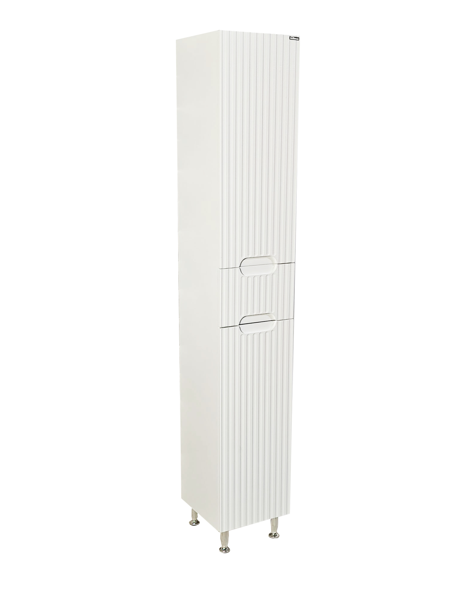 Coloana baie MDF Seria 033, 180 cm inaltime, balamale soft-close, alb