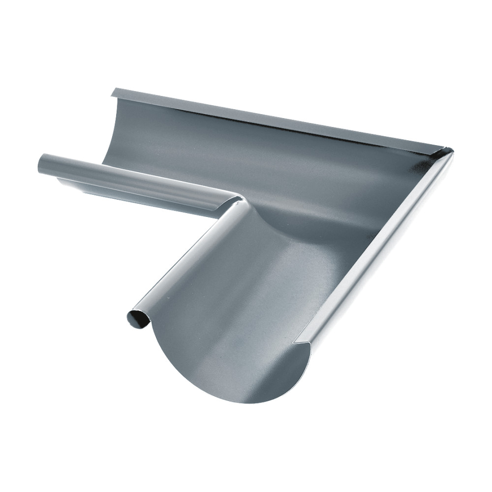 Cot jgheab 90*interior Q125 gri 7024