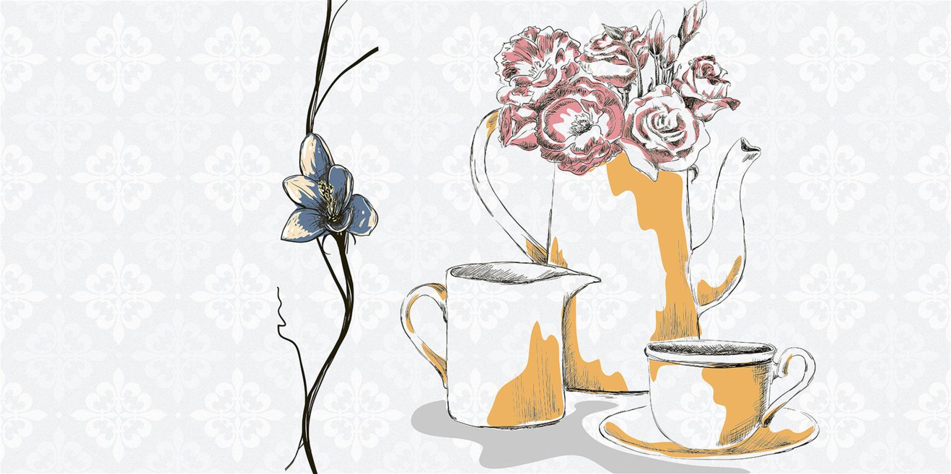 Decor pentru faianta SU 7013 HL1, dimensiuni 30 x 60 cm