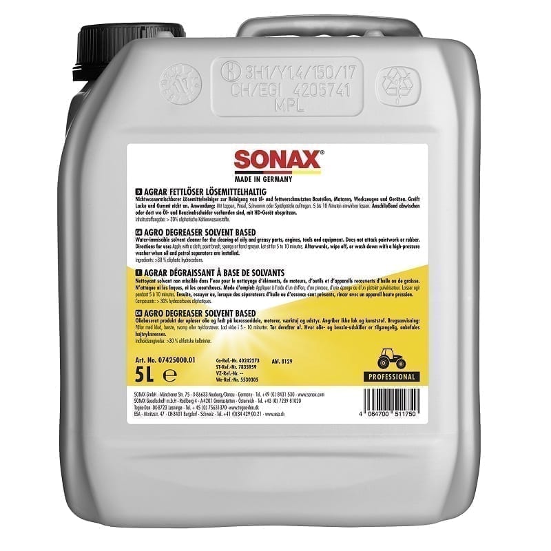 Degresant cu dizolvant SONAX, 5 l