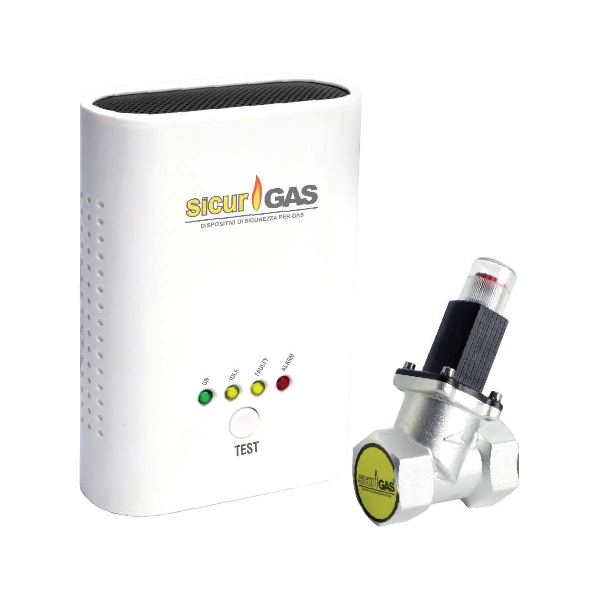 Accesorii - Detector de gaz Sicurgas cu electrovalva 1/2 inch, olint.ro