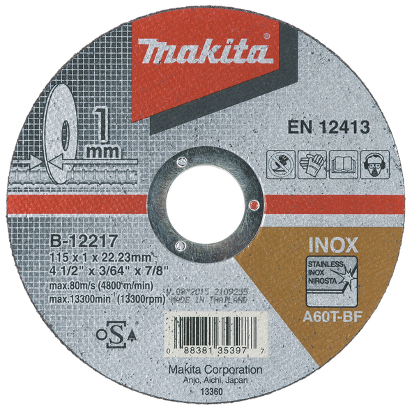 Consumabile - Disc taiere inox Makita B-12267 180x1.6x22 mm, olint.ro