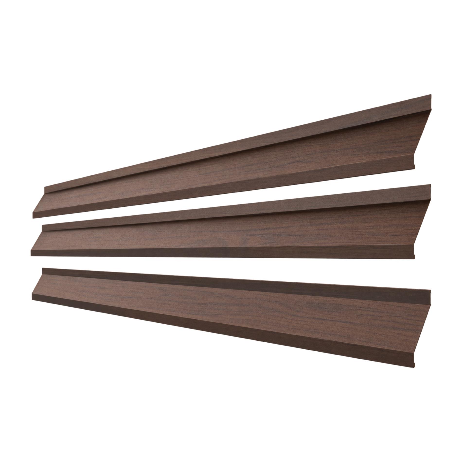 Jaluzea Gard - Element jaluzea pentru gard, Rufster Z95, grosime 0,45 mm, finisaj texturat, culoare Stejar Dark, lungime variabila, olint.ro