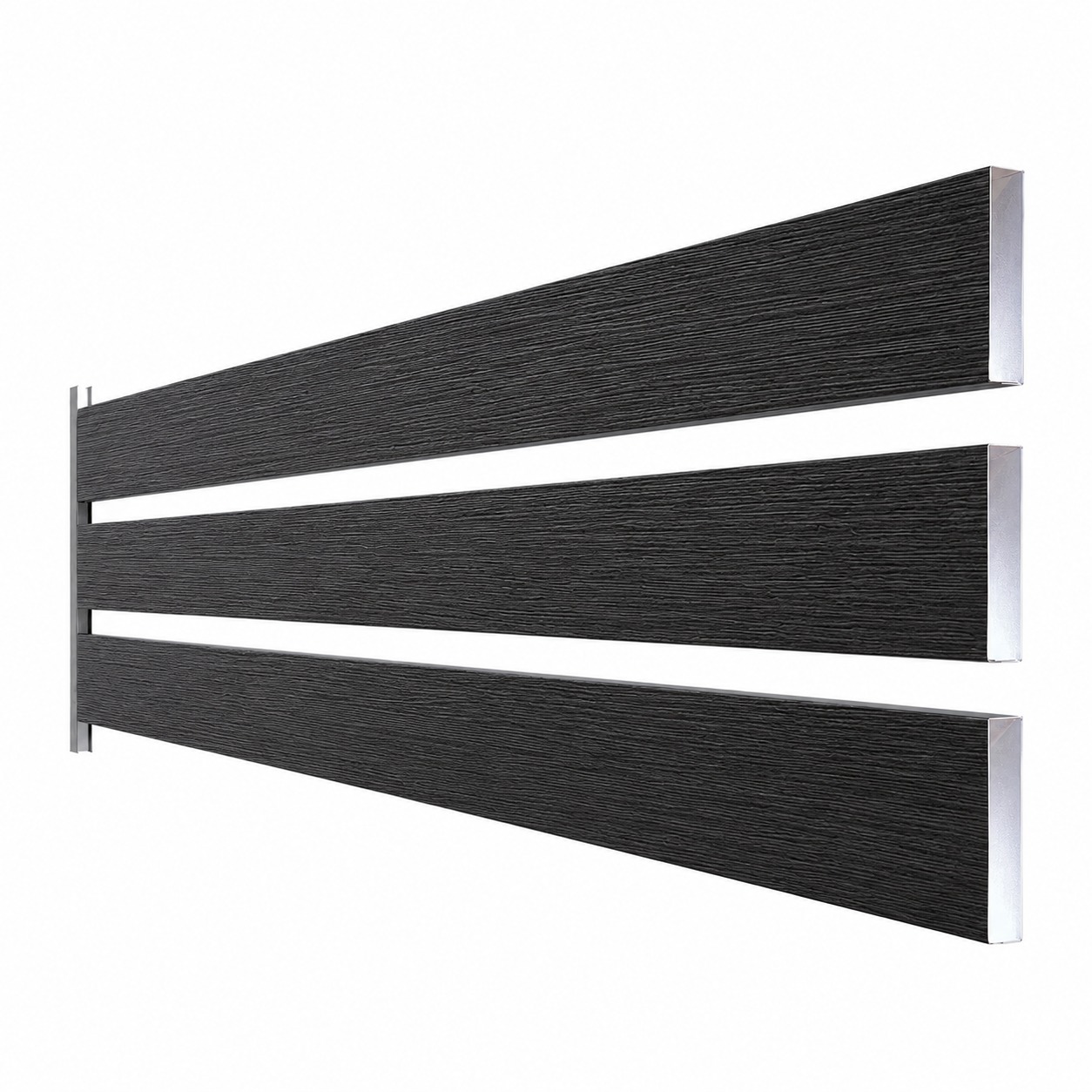Element orizontal - Element rectangular pentru gard, Rufster, dimensiune 80x20 mm, grosime 0.50 mm, culoare Ardesia, lungime variabila, olint.ro