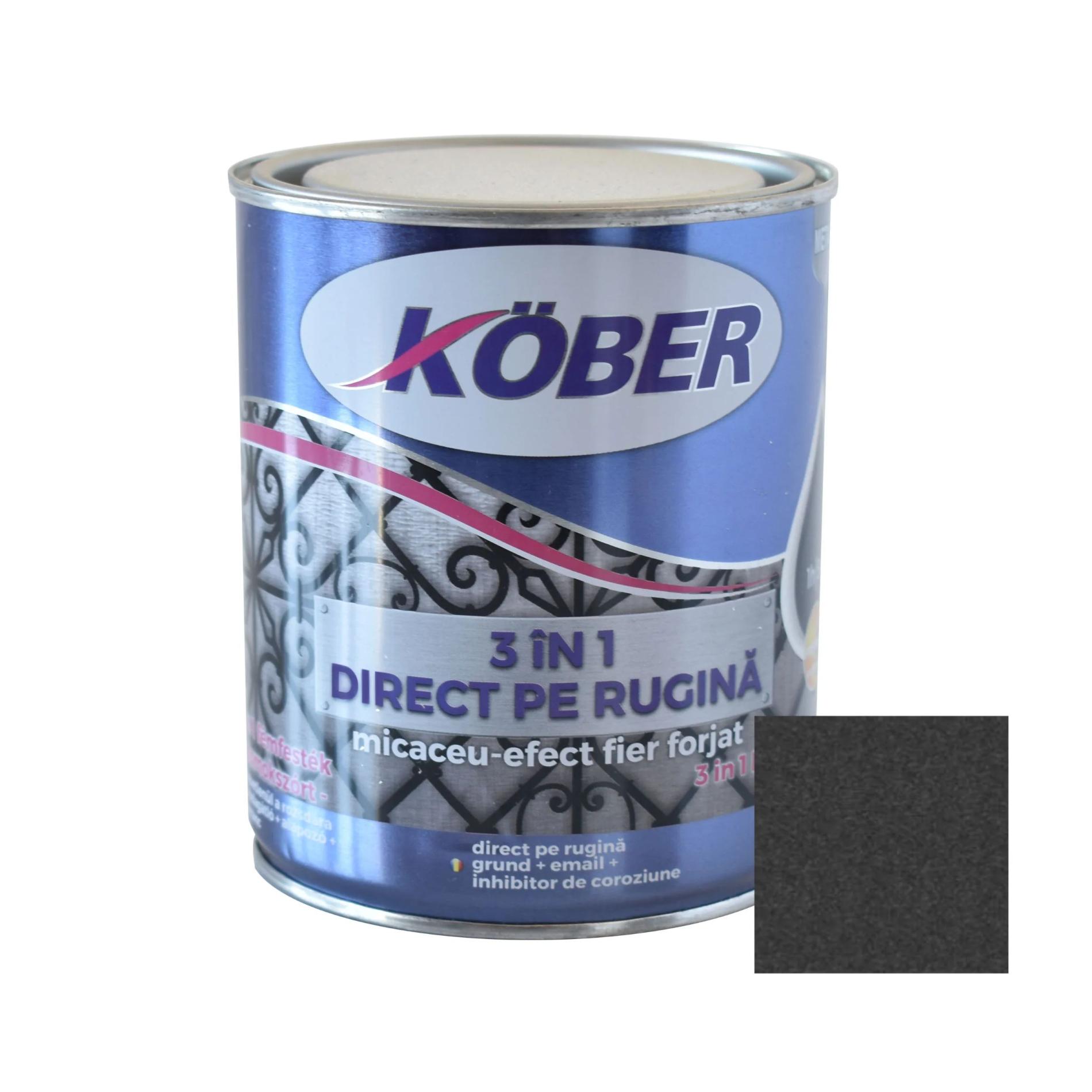 Email cu efect de fier forjat, ambalare 0.75 L, culoare gri inchis