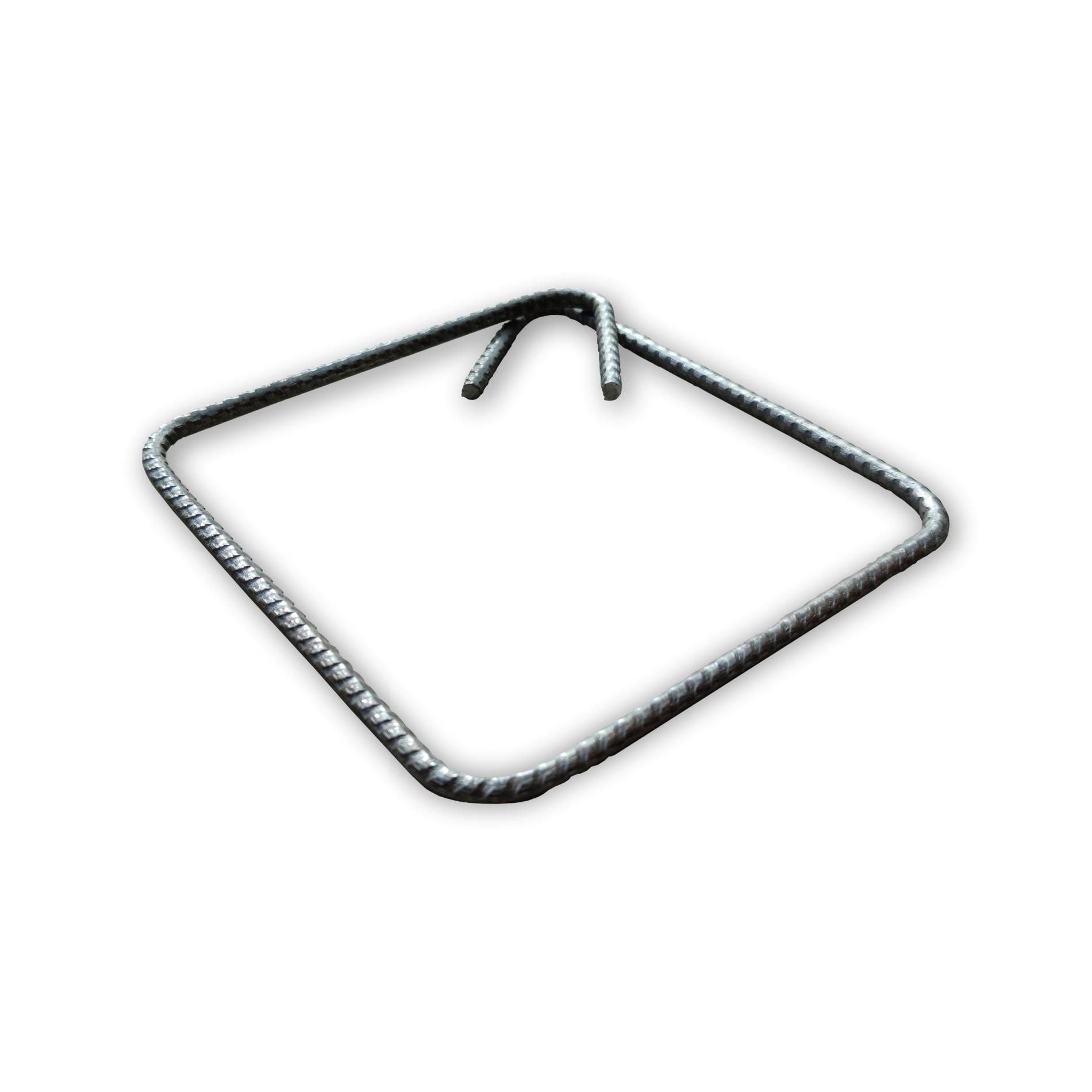 Etrier din otel, dimensiuni 150 x 150 x 6 mm