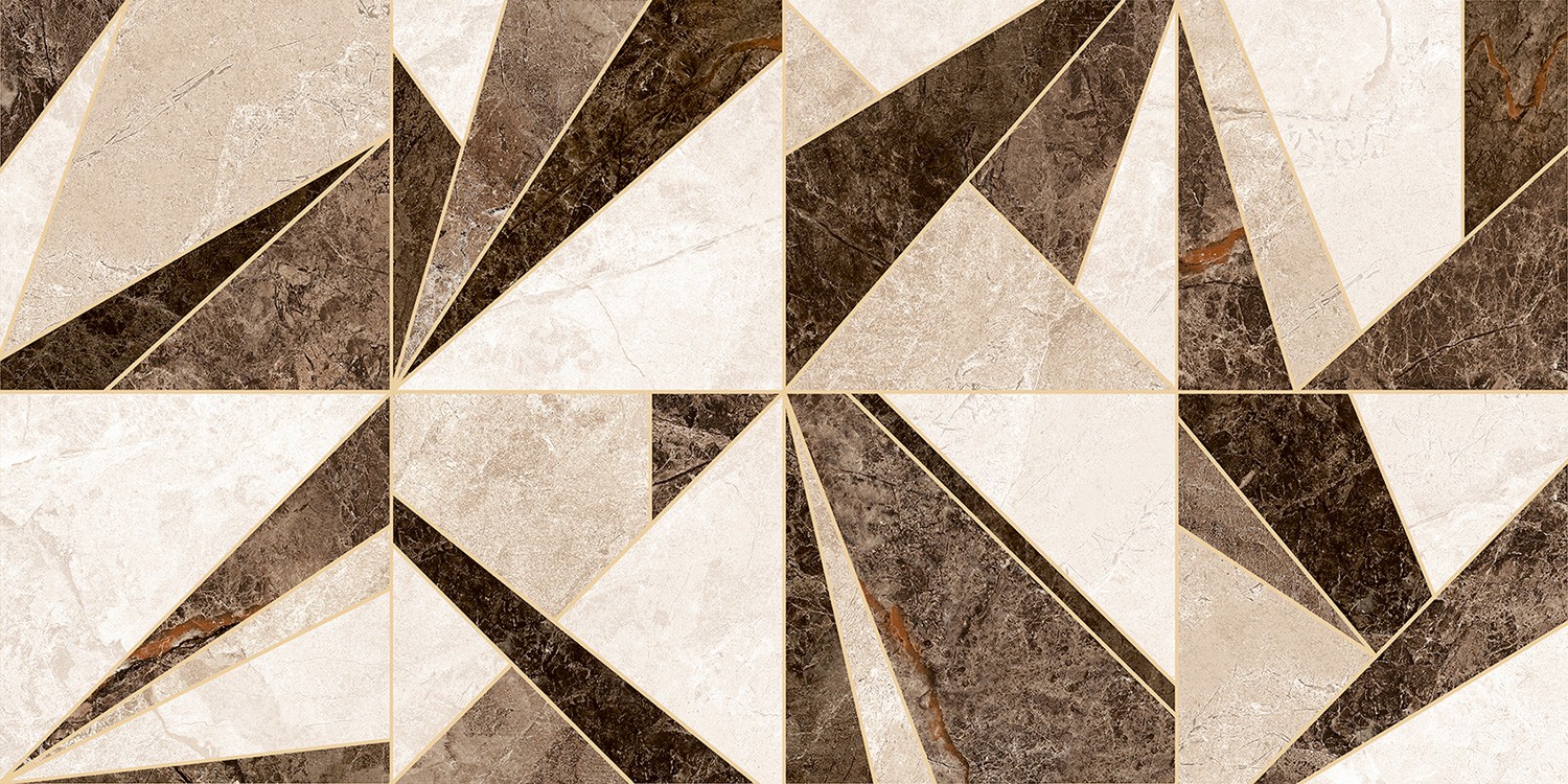 Faianta pentru baie si bucatarie, Decor Lima Brown, dimensiuni 30 x 60 cm