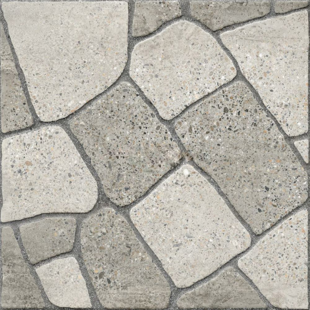 Gresie portelanata, mata, pentru interior si exterior, Delta Grey, dimensiune 45 x 45 cm