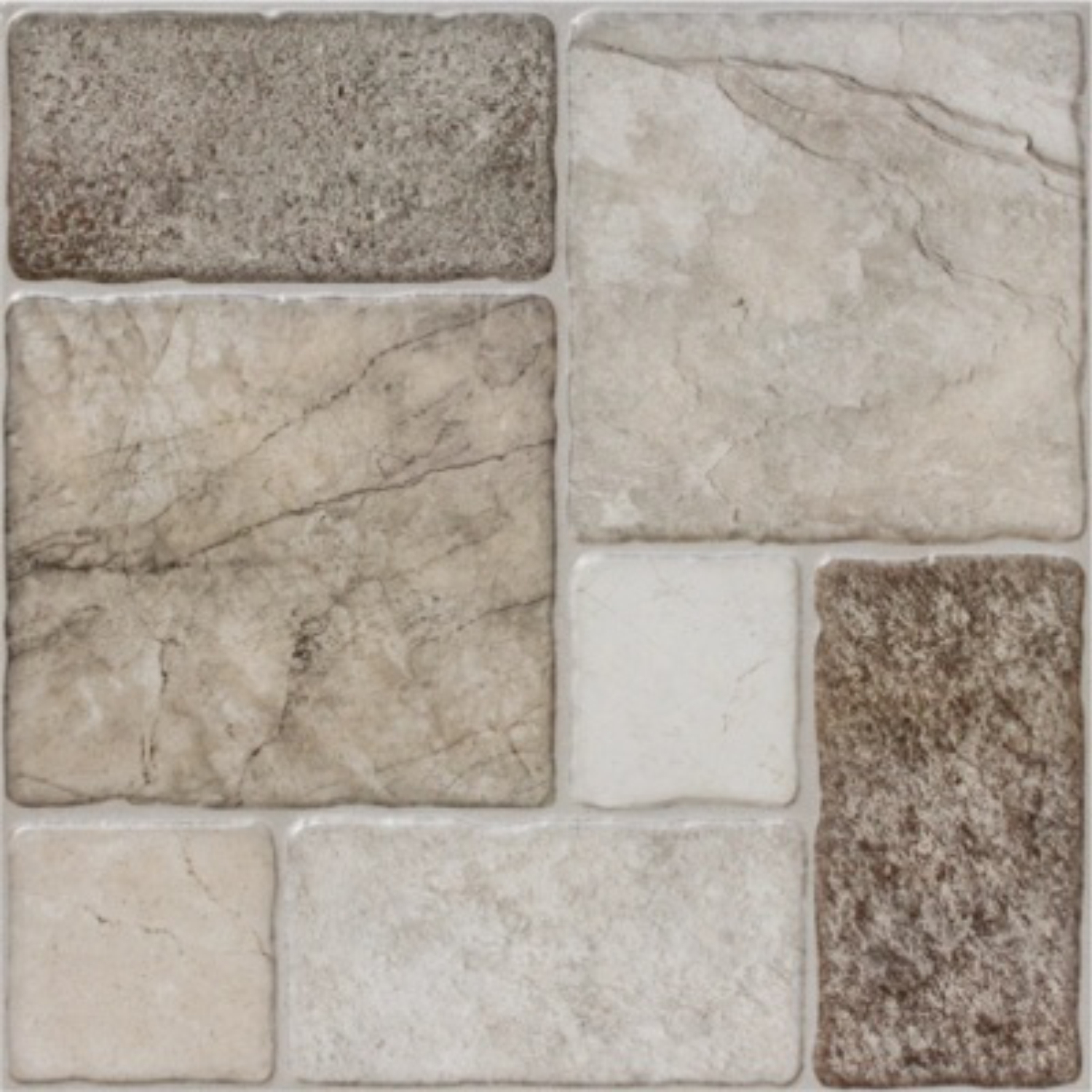 Gresie portelanata, mata, pentru interior si exterior, Molivos Gray, dimensiune 50 x 50 cm