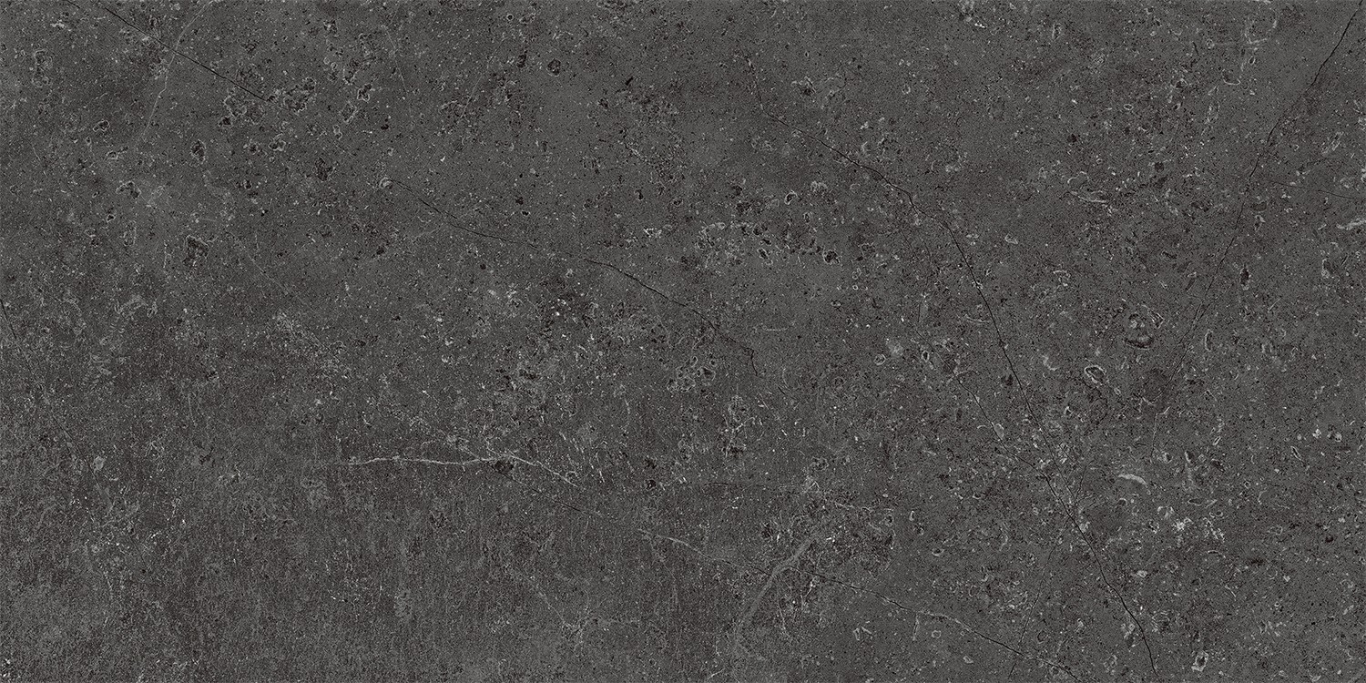 Gresie portelanata Modena Antracite, 30 x 60 cm, culoare gri antracit