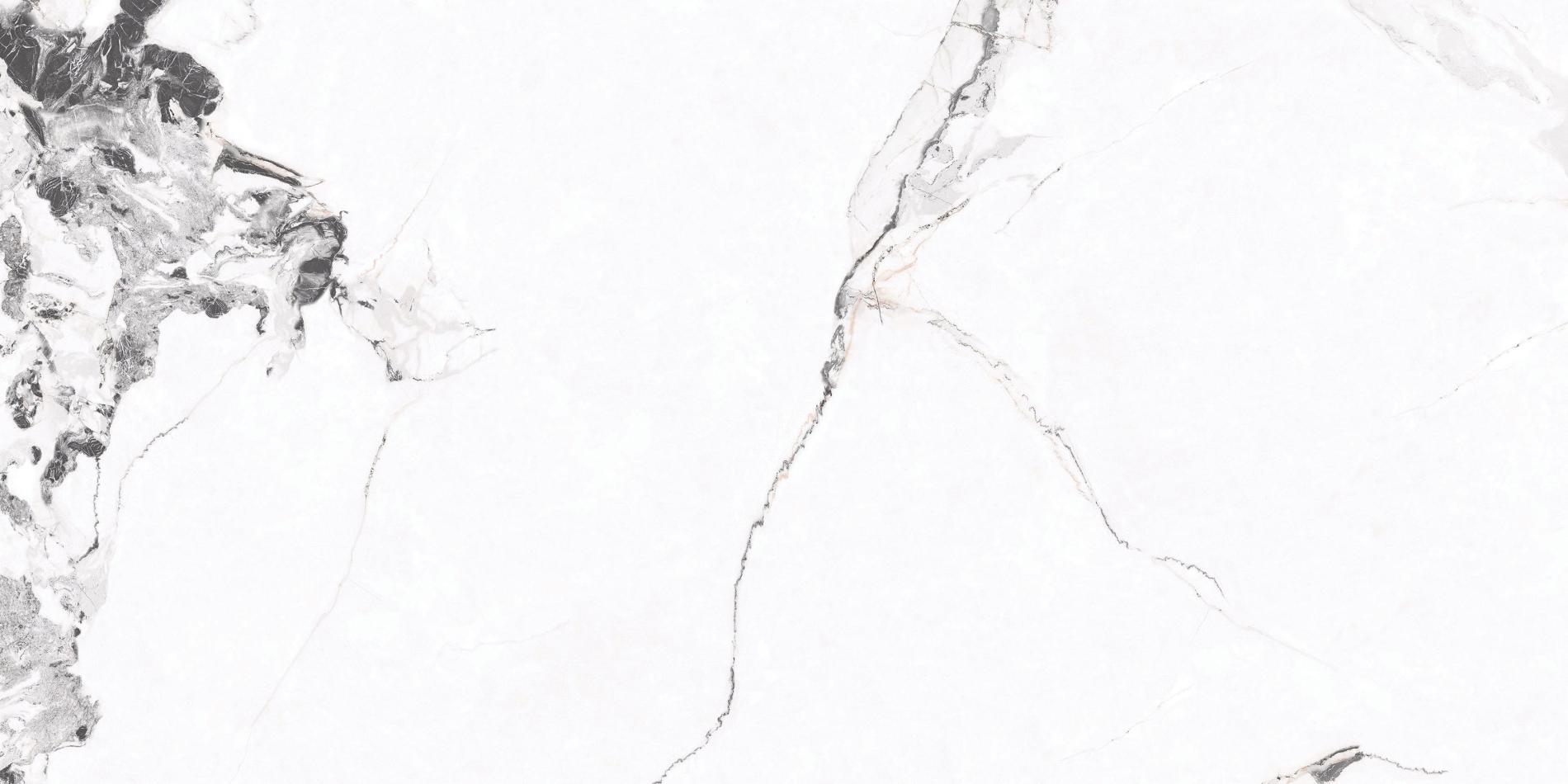 Gresie portelanata, rectificata, pentru interior sau exterior Alaska white, 60 x 120 cm