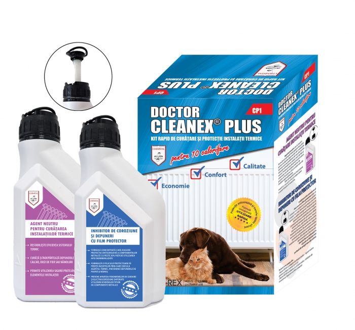 Kit rapid de curatare si protectie instalatii termice DOCTOR CLEANEX PLUS -  LBXDRCL001