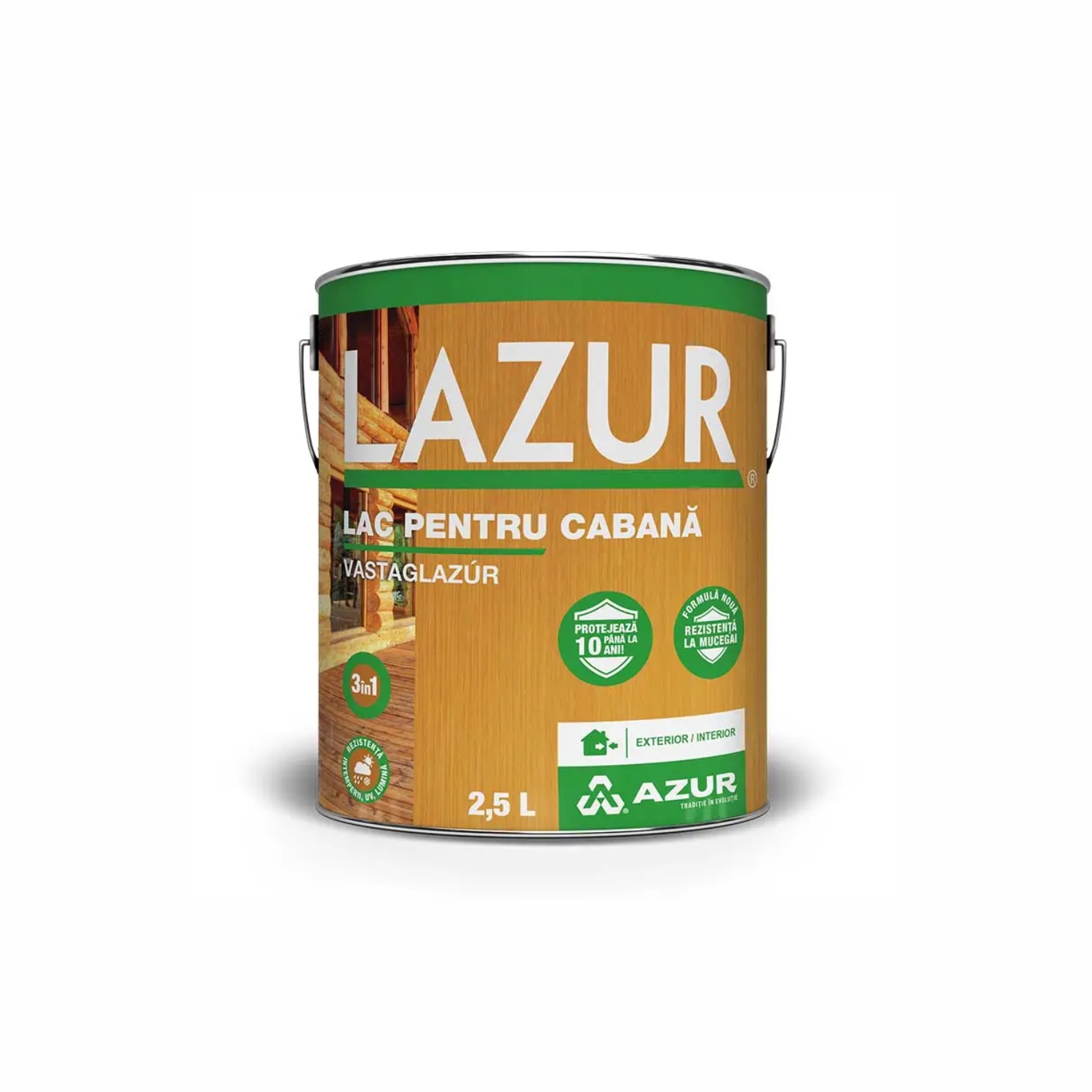 Lac Azur lemn / cabana cires 2.5 L