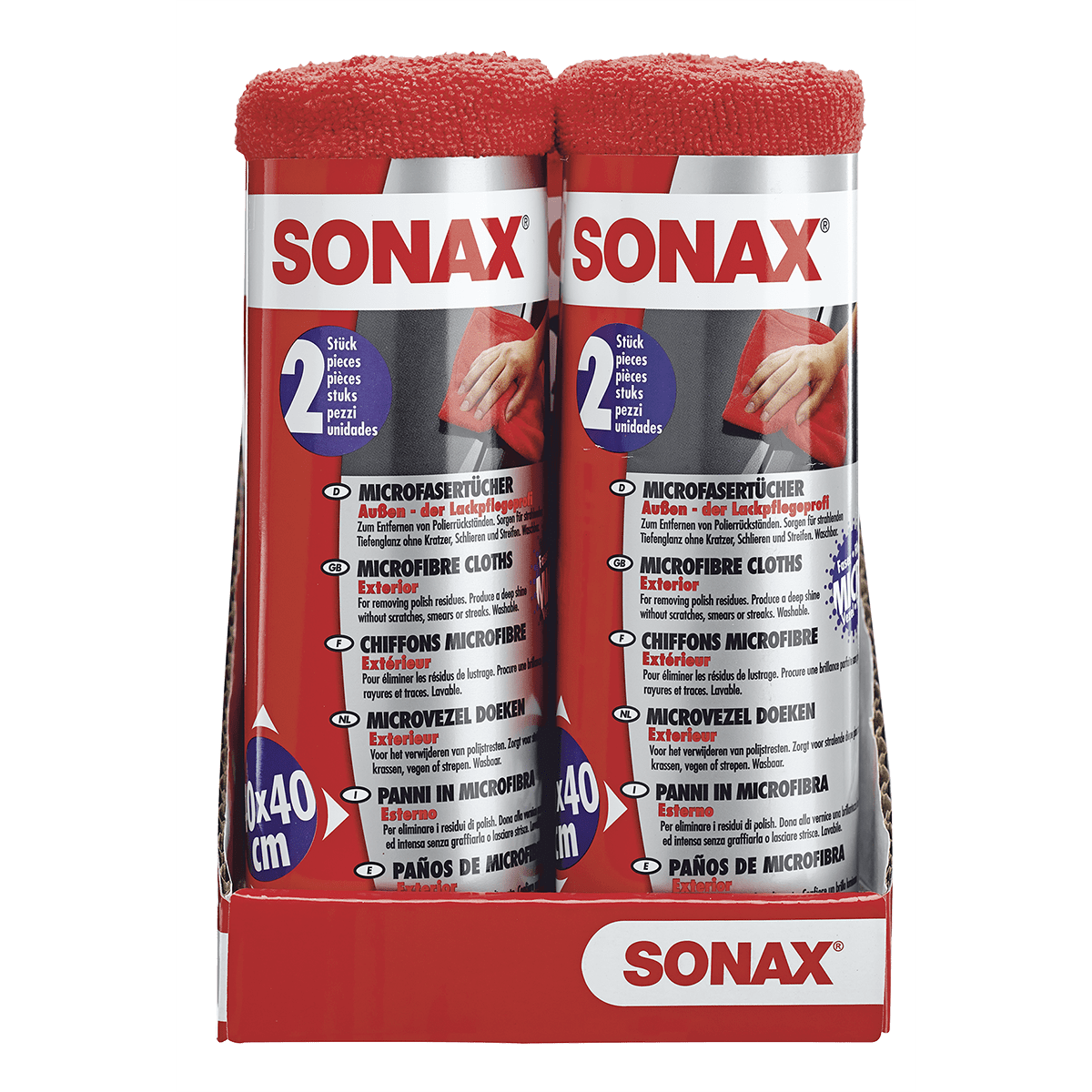 Laveta SONAX pentru suprafete exterioare, set 2 bucati