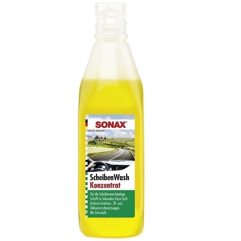 Lichid de parbriz concentrat SONAX, 1:10, cu aroma de lamaie, 250 ml
