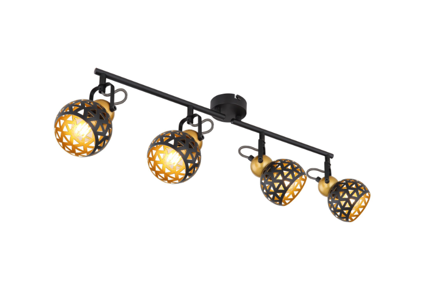 Interior - Lustra  SARRA 54055-4, 4 x E14, negru, olint.ro