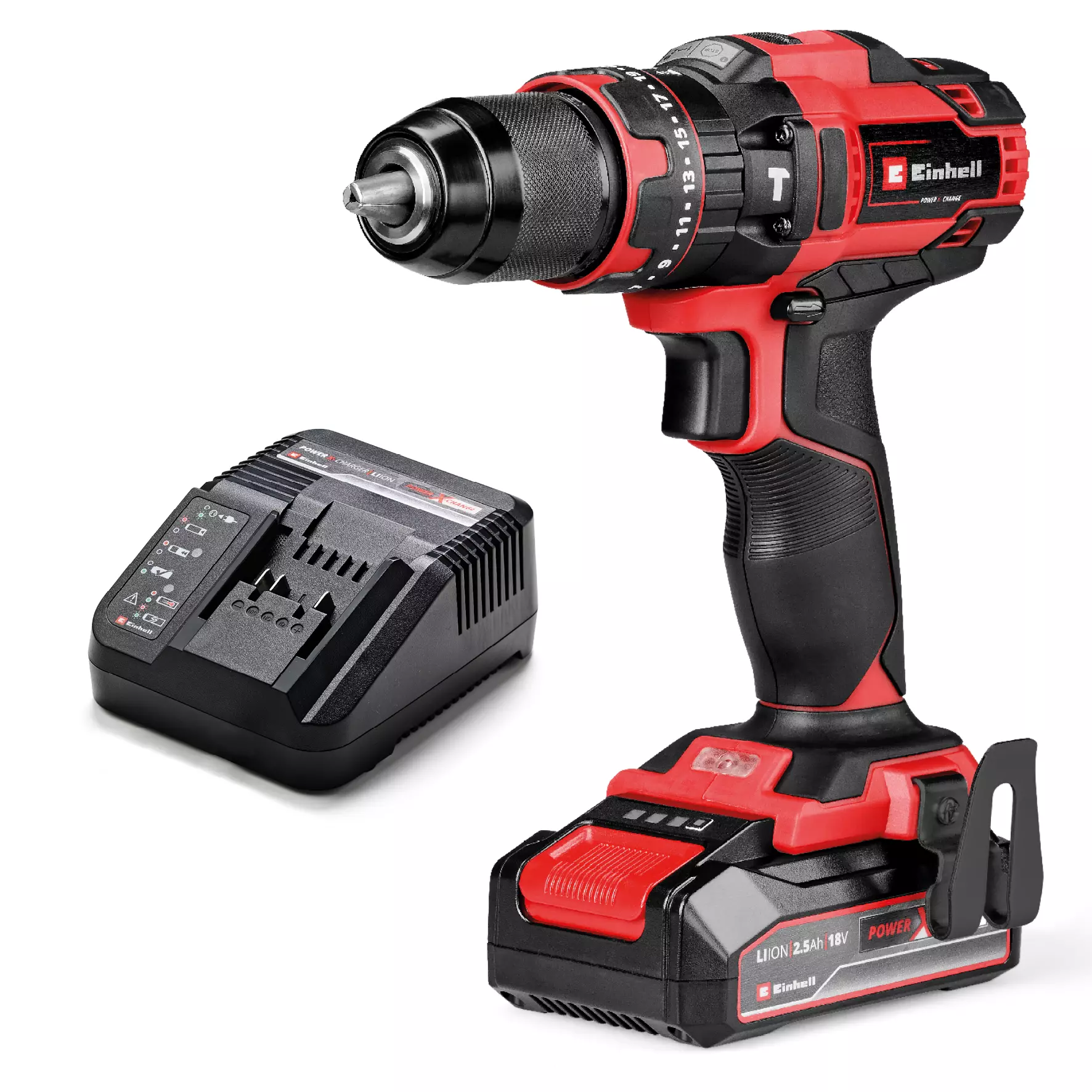 Masini de gaurit si insurubat - Masina de gaurit cu impact fara fir Einhell TE-CD 18/44 Li-i, 18V, cu acumulator 2.5Ah, olint.ro