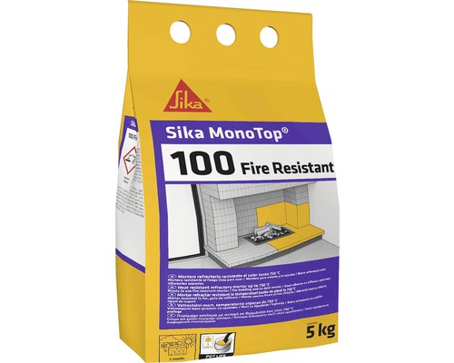 Mortar refractar rezistent la caldura Sika Monotop 100 Fire Resistant 5 kg
