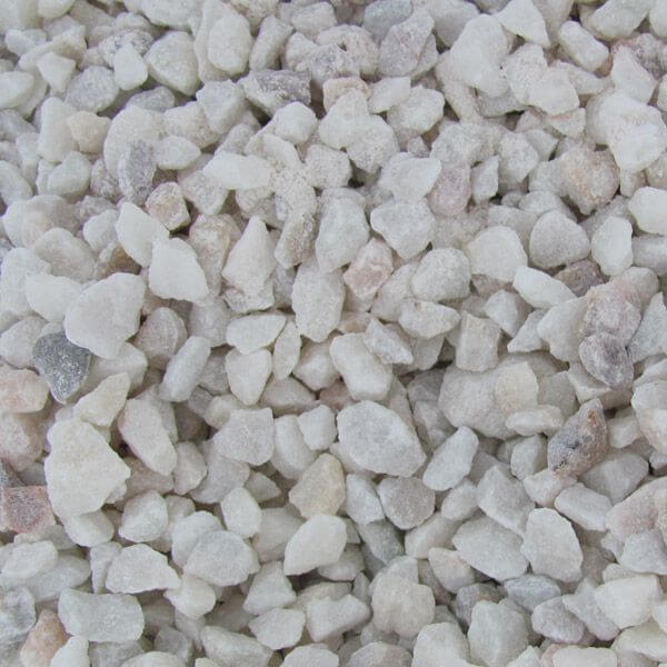 Mozaic (spartura) din marmura alba granulatie 8-15 mm, sac 50 kg