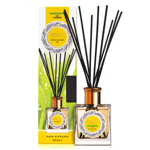 Odorizant pentru casa, Areon Home Perfume, aroma Lemon Grass & Lavender oil, ambalare 150 ml