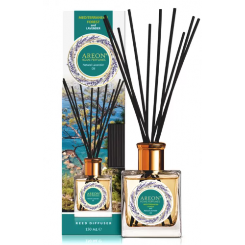 Odorizant pentru casa, Areon Home Perfume, aroma Mediterranean forest & Lavander oil, ambalare 150 ml