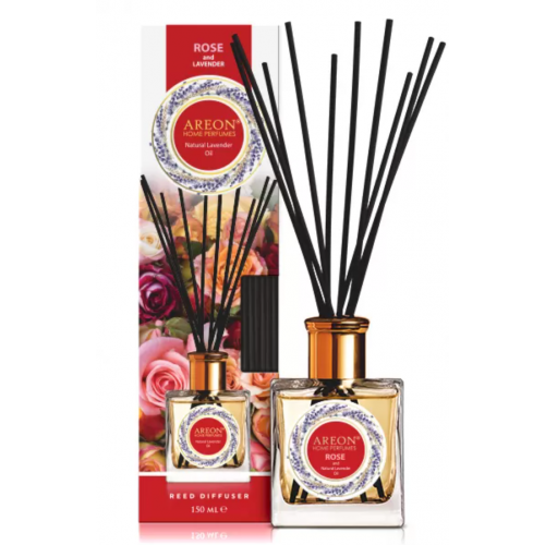 Odorizant pentru casa, Areon Home Perfume, aroma Rose & Lavender oil, ambalare 150 ml