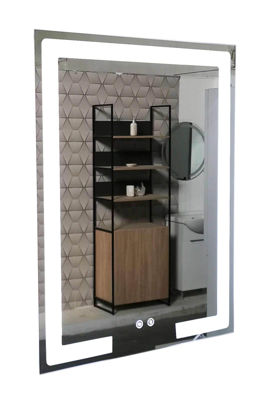 Oglinzi - Oglinda cu iluminare LED si intrerupator touch si functie dezaburire, MD1, dimensiuni 60 x 80 cm, olint.ro