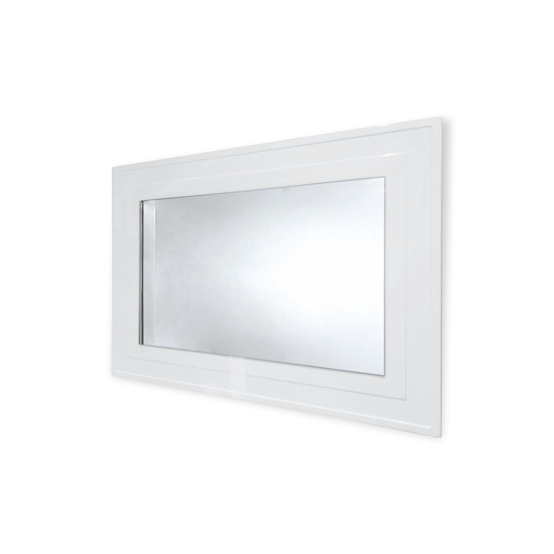 Oglinda cu rama MDF, dimensiuni 1000 x 700 mm, culoare alba