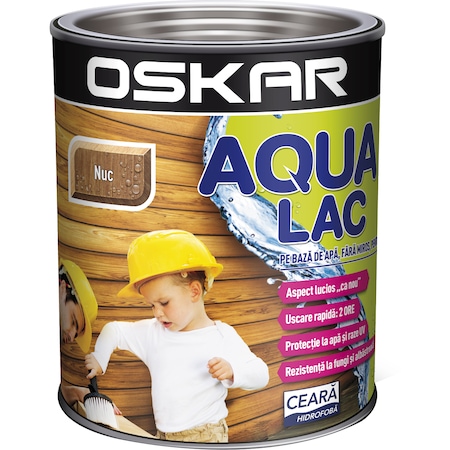 Oskar Aqua Lac, nuc, pe baza de apa, interior / exterior, 2.5 L