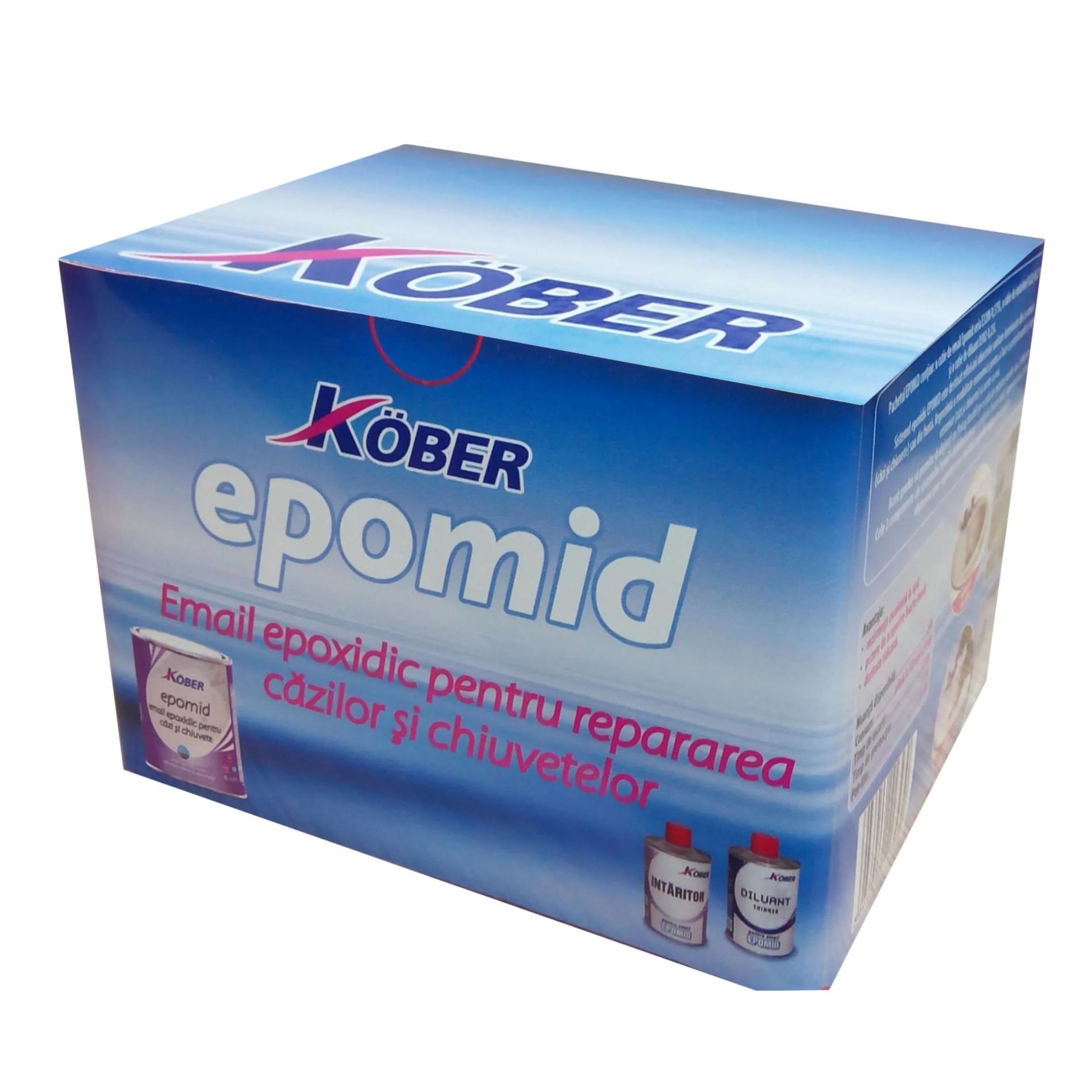 Pachet Epoxi Kober Epomid, pentru interior, culoare alba