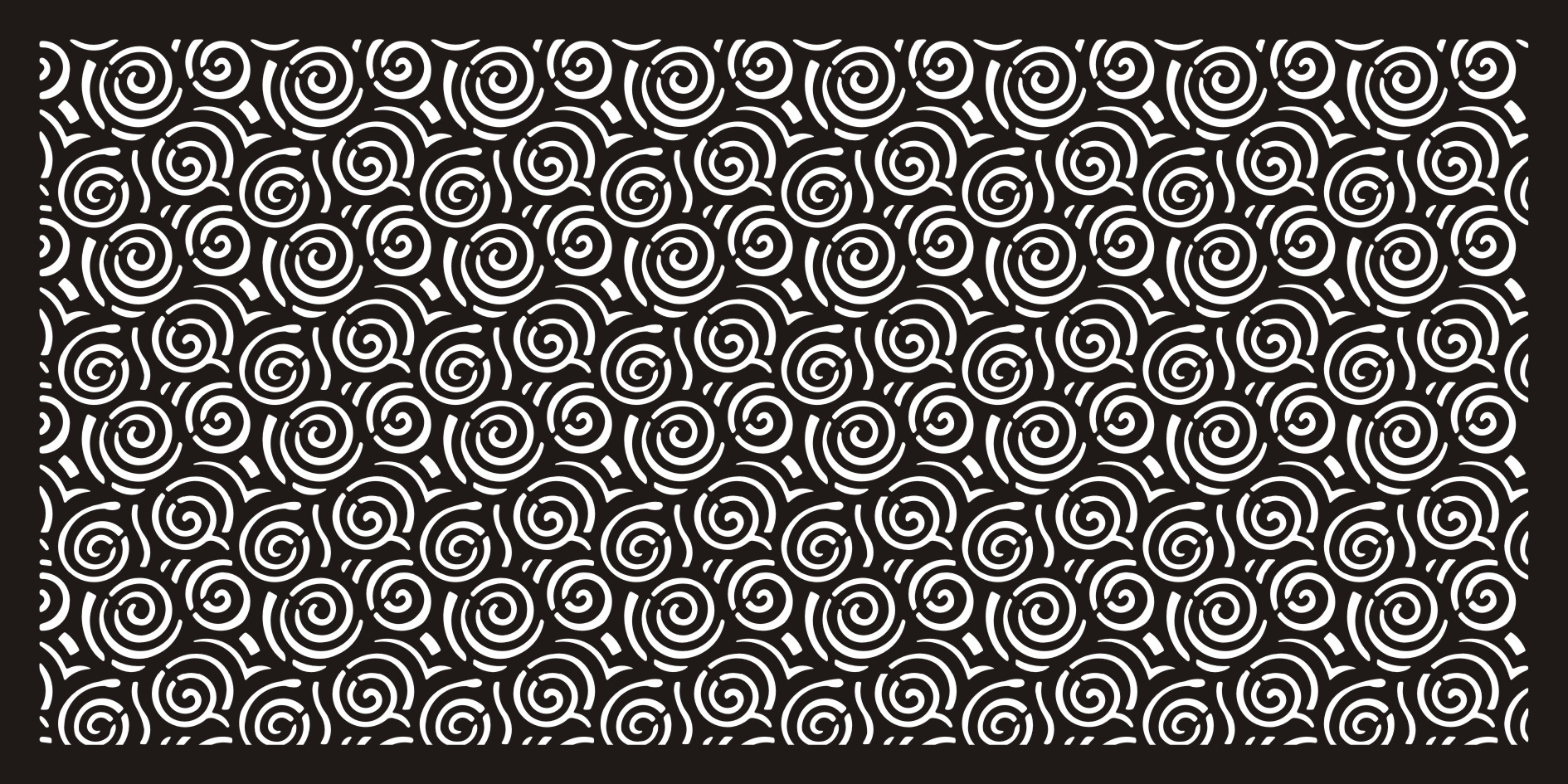 Panou decorativ din tabla otel debitat laser M074.003 grosime 3 mm dimensiune 1000x2000 mm