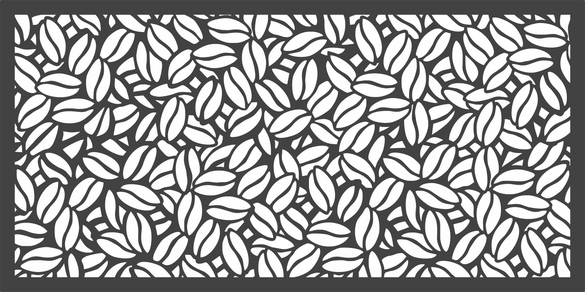 Panou decorativ din tabla otel debitat laser M168.003 grosime 3 mm dimensiune 1000x2000 mm