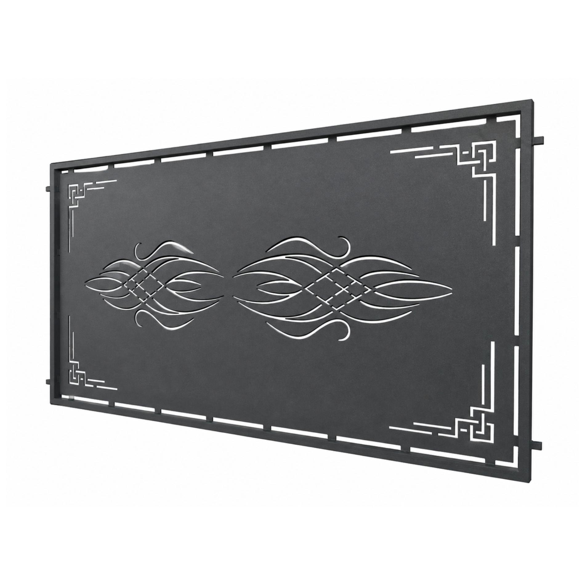 Panouri gard & Porti - Panou decorativ din tabla otel debitat laser si teava TRS sudata, model M159 LXX, grosime 3 mm dimensiune 1000x2000 mm, olint.ro