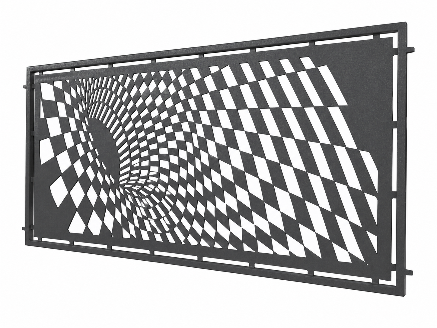 Panouri gard & Porti - Panou decorativ din tabla otel debitat laser si teava TRS sudata, model M154 LXX, grosime 3 mm dimensiune 1000x2000 mm, olint.ro