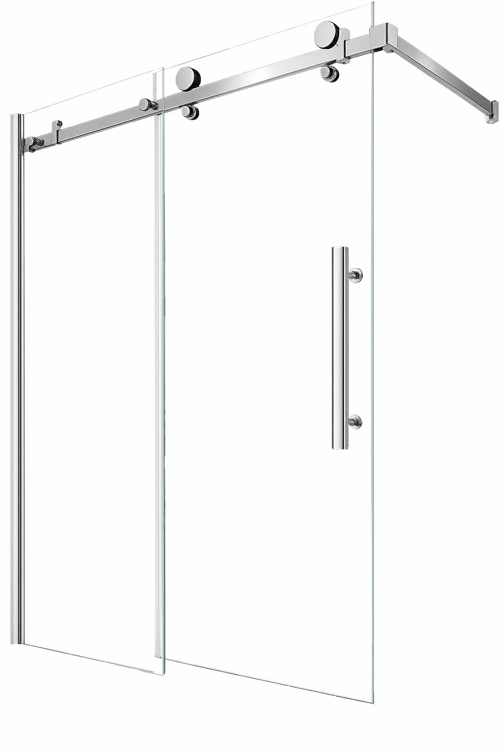 Panouri de dus - Panou din sticla glisanta pentru cada, 2S018, sticla securizata, clara de 6 mm grosime, dimensiuni 120 x140 cm, olint.ro