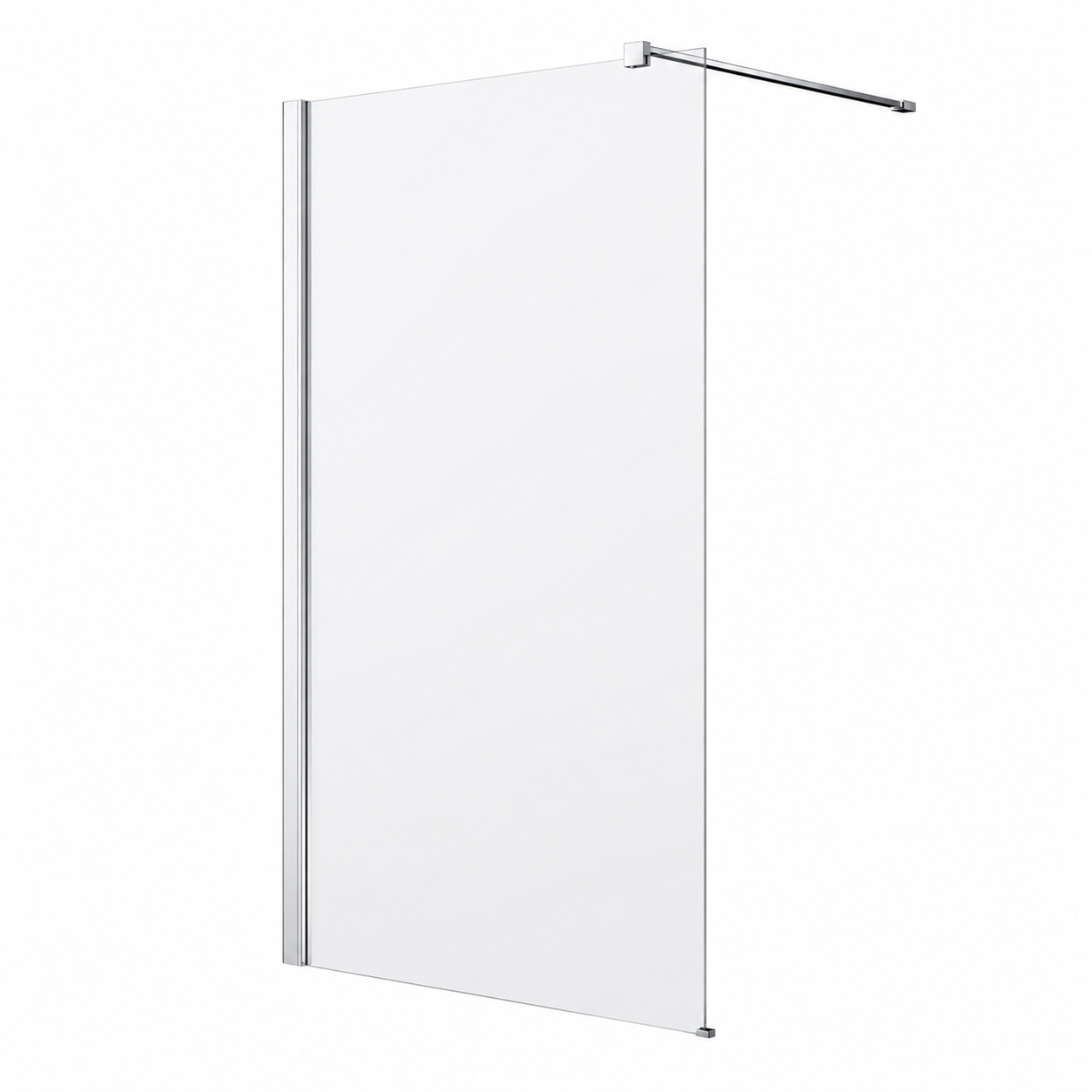 Panouri de dus - Panou dus sticla transparenta WI006-8TC, grosime stilca 8 mm, 90x200 cm, walk-in, profile aluminiu cromat, olint.ro
