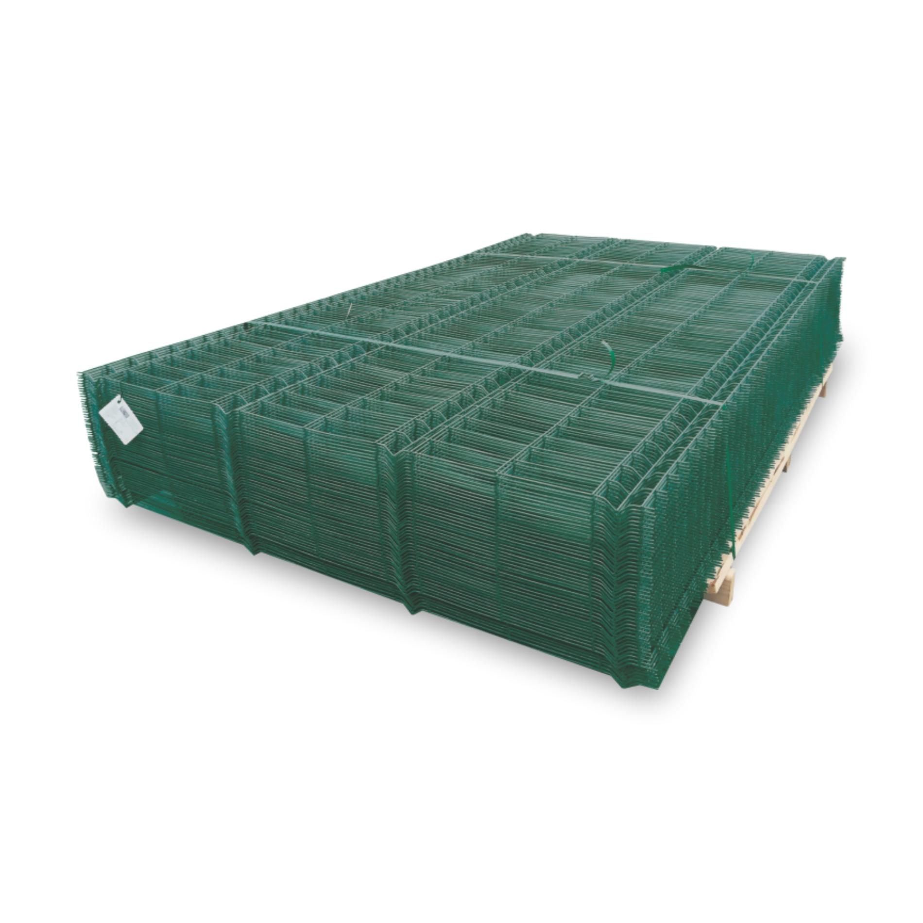 Panou gard bordurat plastifiat verde premium, diametru fir 4.2 mm dimensiune 1700 X 2500 mm