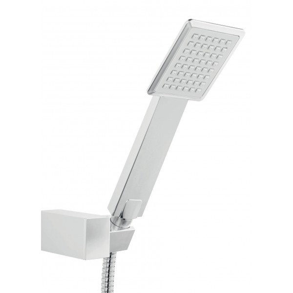 Ferro Para de dus cu 1 functie si furtun 1,5 m + suport para dus, crom, sinus u170b, ferro