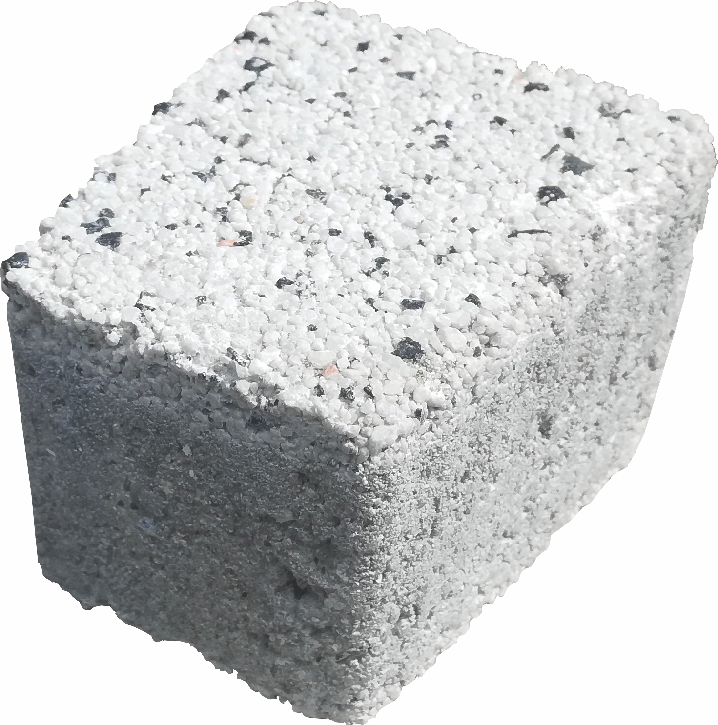 Pavele vibropresate din beton grosime 6 cm SYMM 101 Arco Granito, culoare alba