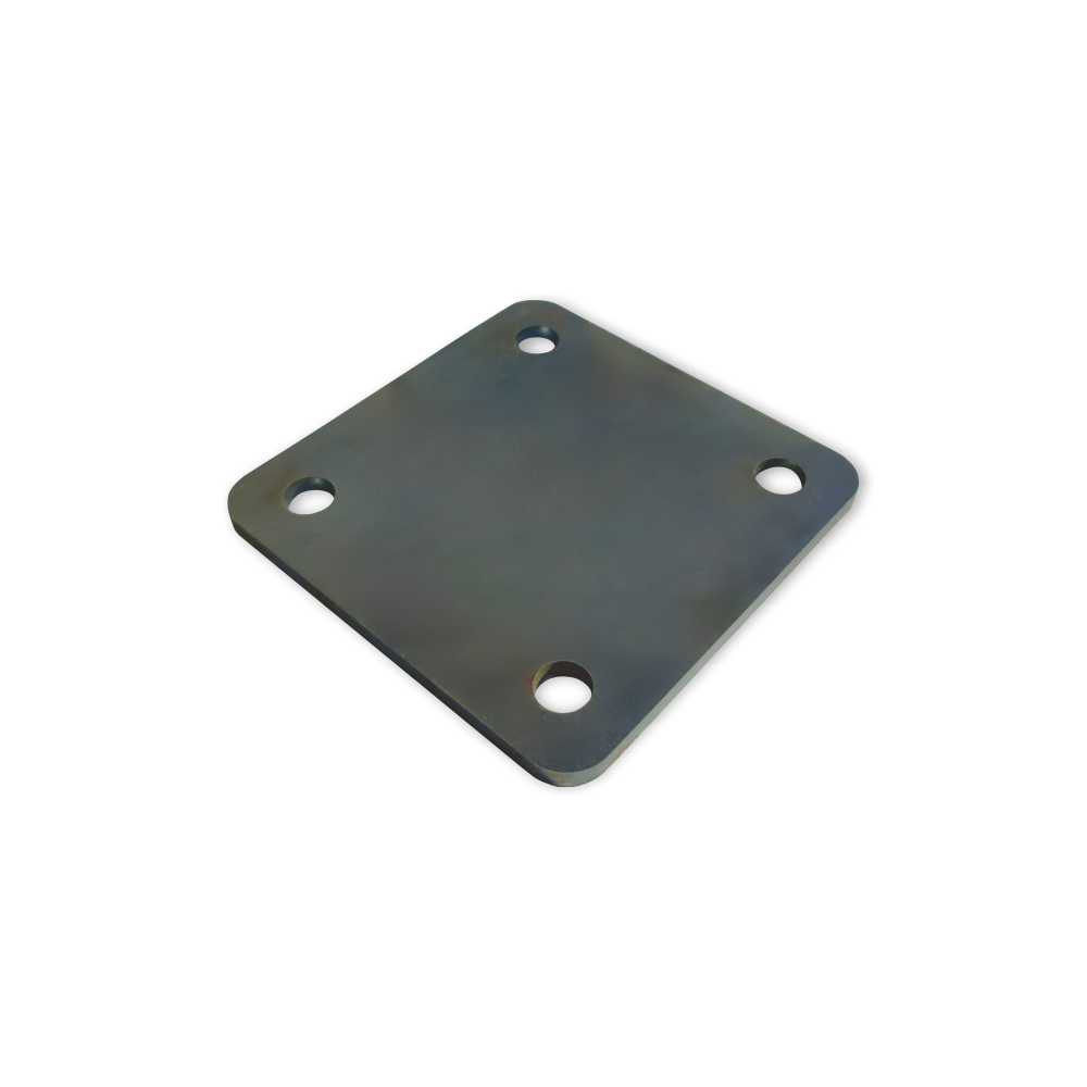 Picior patrat, dimensiuni 120x120x5 mm, nefinisat, model M004.005 RUF
