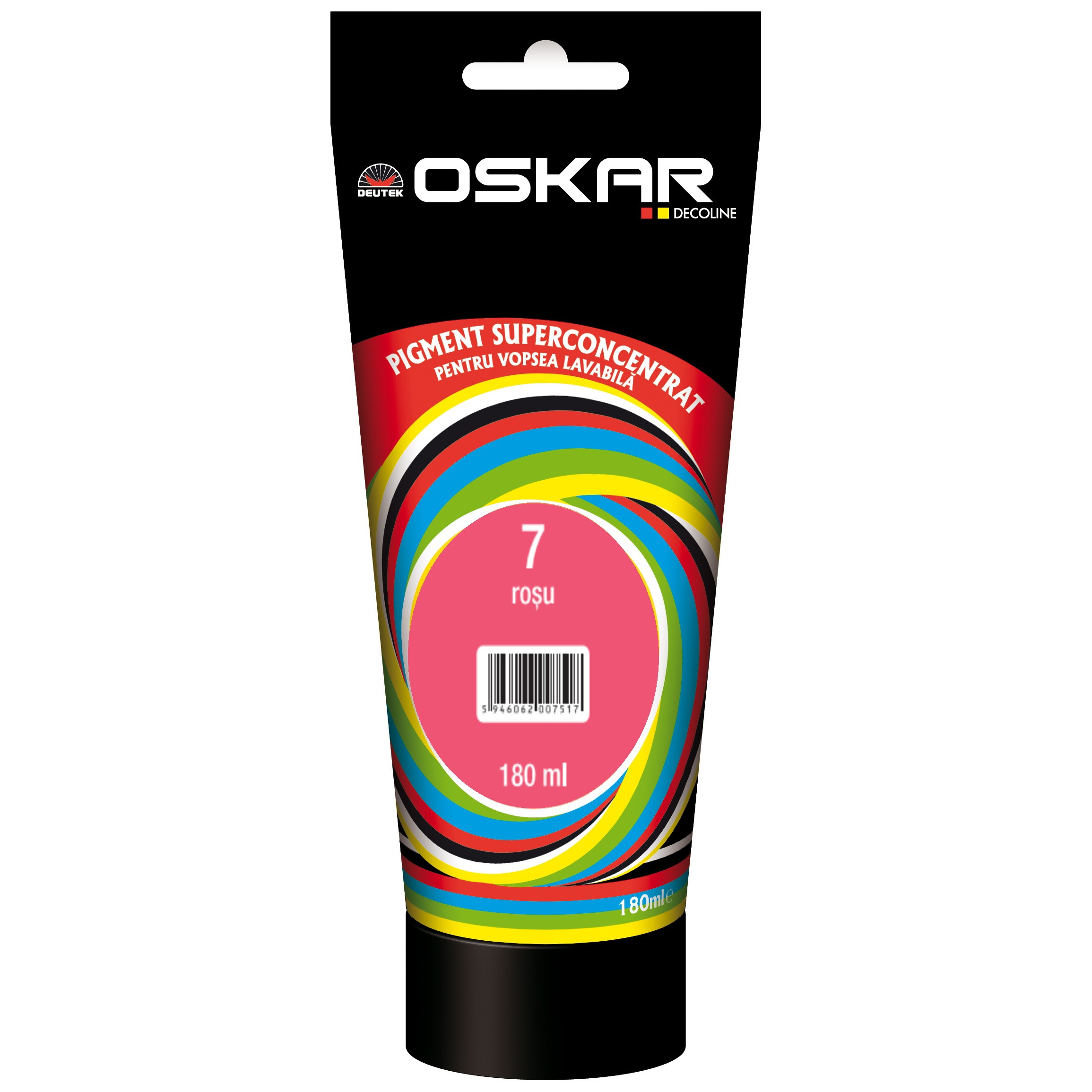 Pigment Oskar pentru vopsea lavabila 7 rosu 180 ml