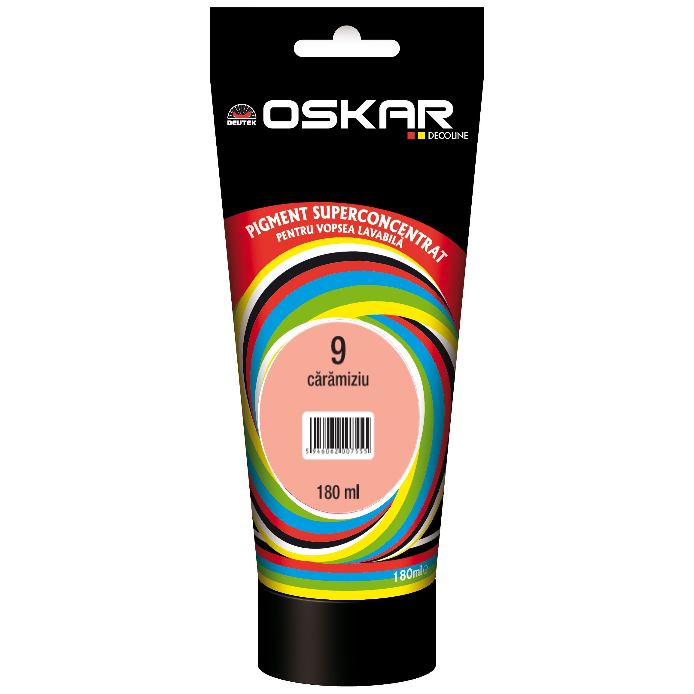 Pigment Oskar pentru vopsea lavabila 9 caramiziu 180 ml