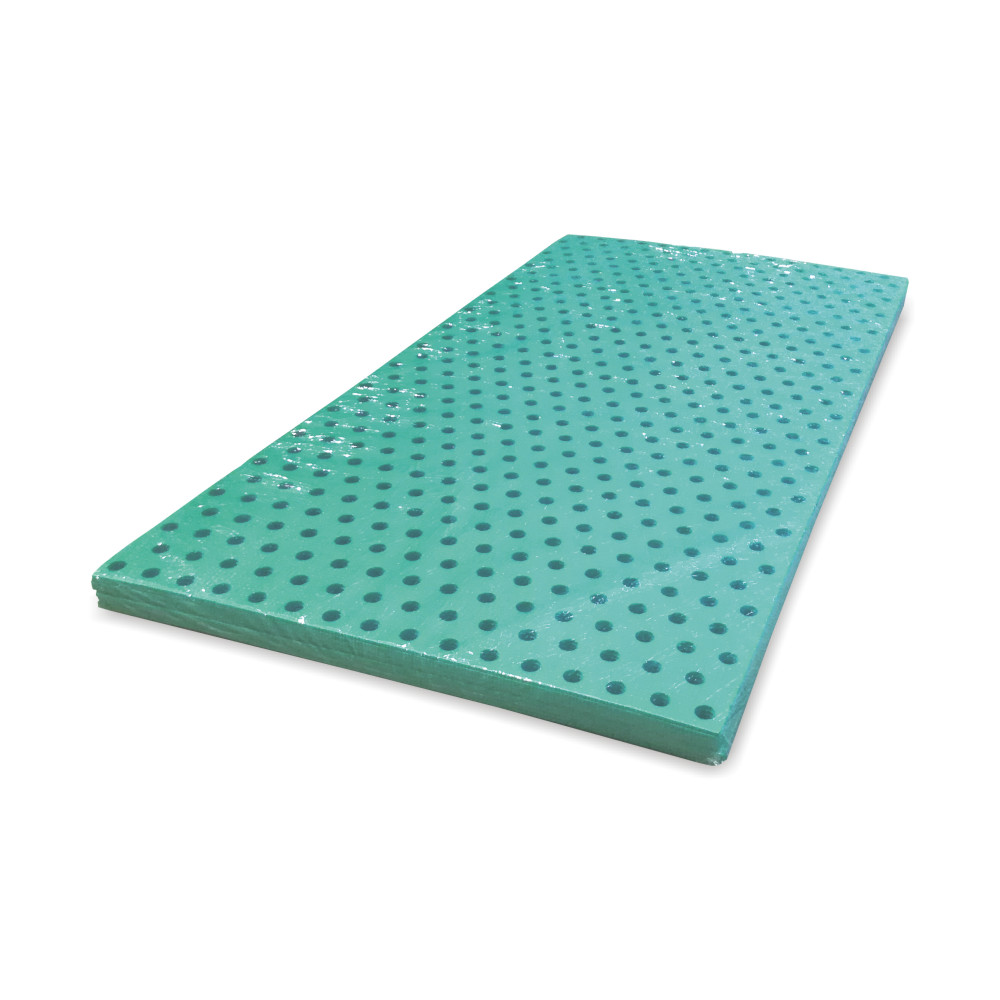 Placi izolatoare verzi, perforate, folosite la incalzirea prin pardoseala, grosime 3 mm, ambalare 5 mp