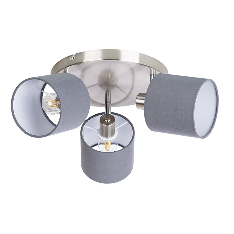 Interior - Plafoniera Atlanta 81200324 Globo, 3xE14, crom/gri, olint.ro