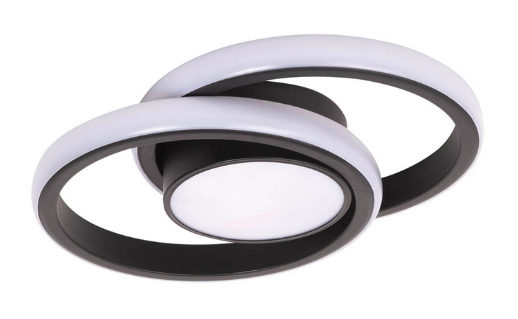 Plafoniera LED Vista, 38 W IP20, negru