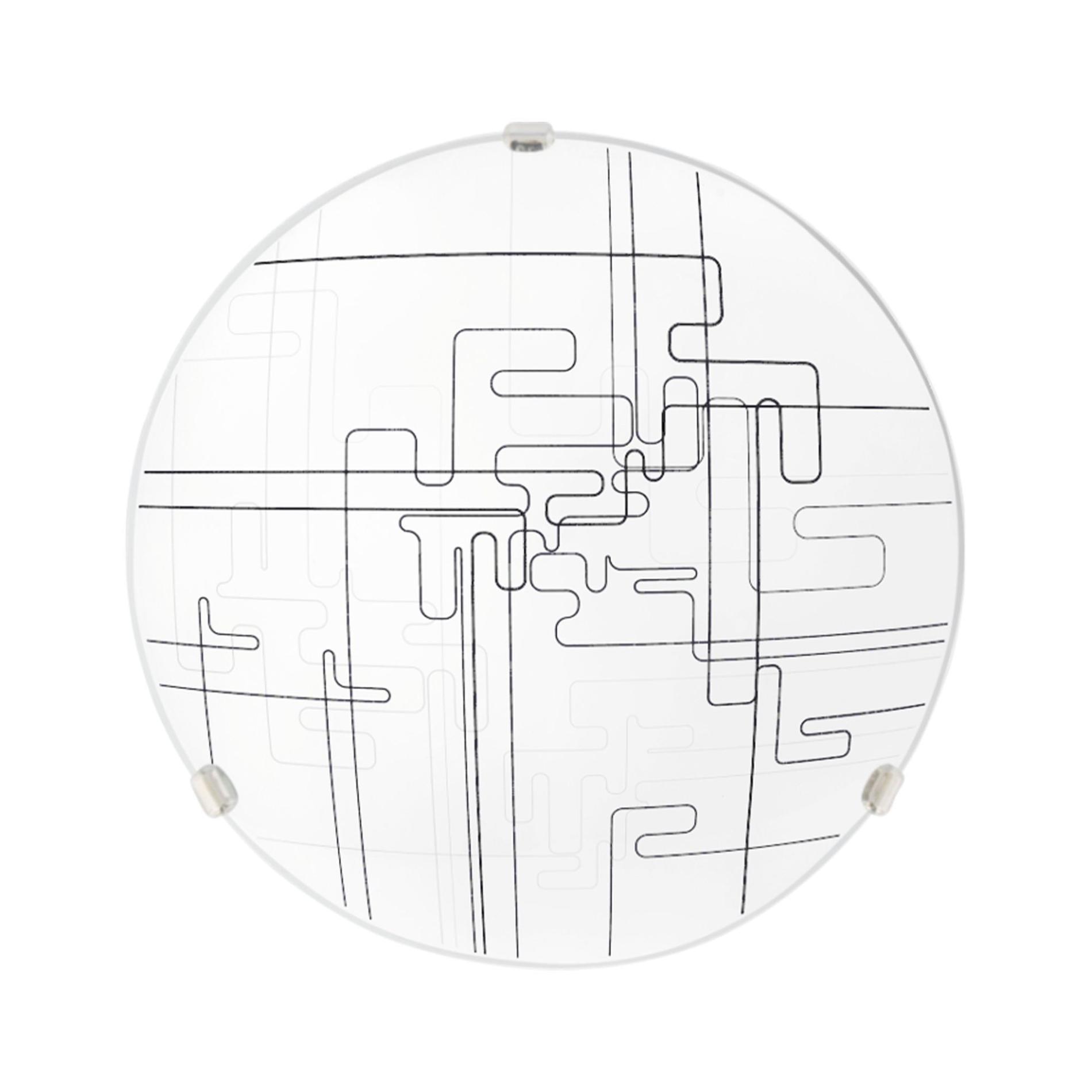 Interior - Plafoniera rotunda, Tetrix, diametru 30 cm, Klausen LY 6069, olint.ro