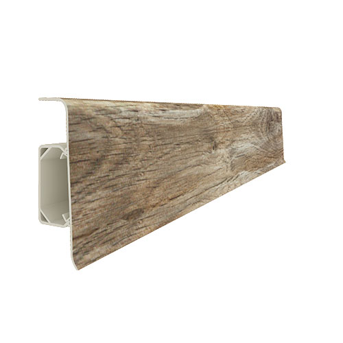Plinta parchet din PVC Vox 610 cu canal dimensiune 250x6.66 cm culoare stejar acorn