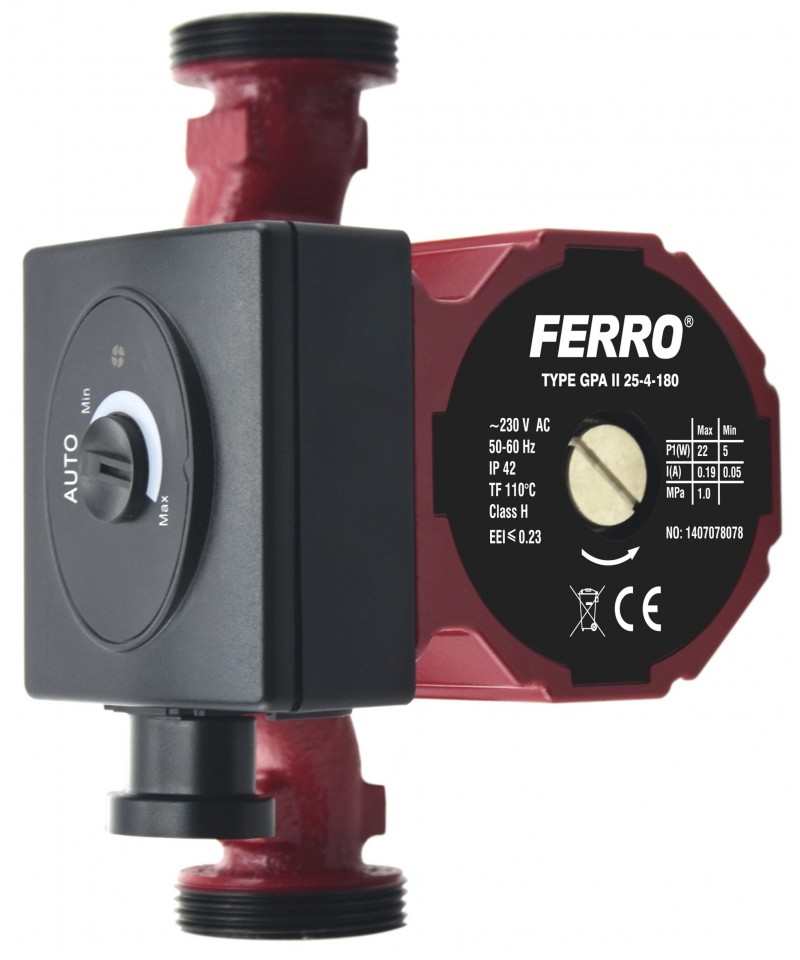 Pompa de recirculare FERRO GPA II 25-40-180 FERRO